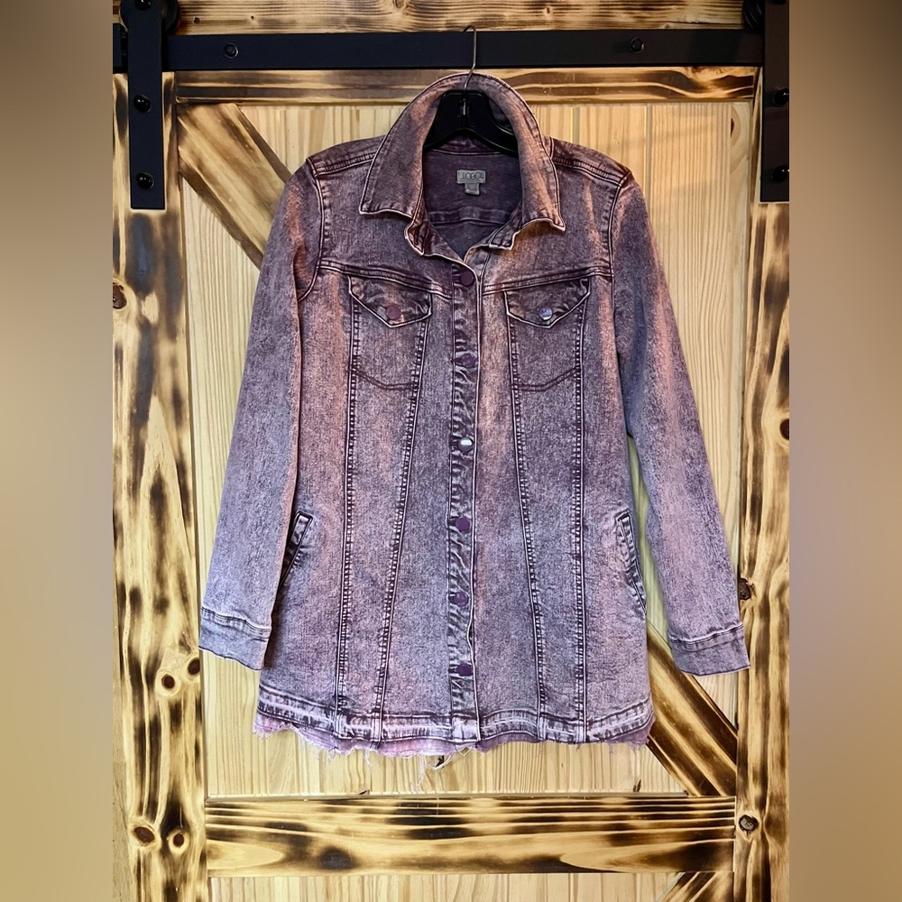 Women's Denim Jacket Purple M